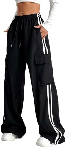 Cargo Pants Baggy Wide Leg Track Pants Athletic Streetwear
