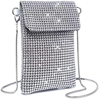 Crossbody Bag Glitter Rhinestone Evening Bag Purse Sequin Wedding Handbag