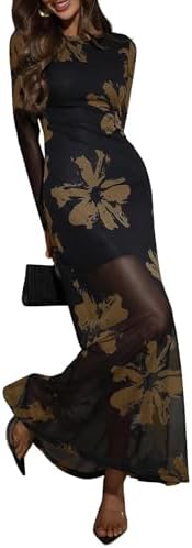 Fall Wedding Guest Dresses Long Sleeve Formal Dress Black