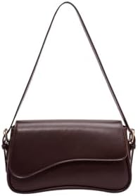 Leather Shoulder Bag Clutch Purses Trendy Crossbody Handbags Y2K Saddle Flap