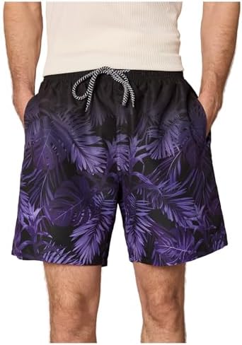 Men's 7 Inch Swim Trunks with Pockets Quick Dry Swimsuit