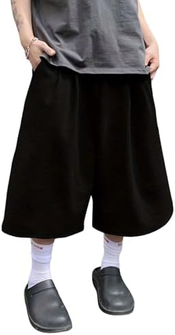 Men's Baggy Sweat Shorts Wide Leg Athletic Oversized Sweat Jorts | Baggy