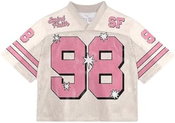 Men's Summer Jersey Shirts Number Graphic Tees Half Sleeve Going Out Tops