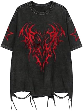 Mens Graphic Tees Y2k Shirts Grunge Tshirts Emo Scene Clothes | Y2k Shirts