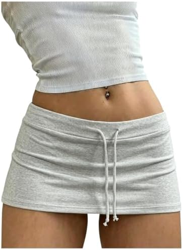 Rave Slit Micro Skirt Summer Bodycon Mini Skirt Going Out Outfits Light Grey