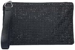 Rhinestone Evening Bag Clutch Handbags Glitter Wristlet Purse Black One-Size